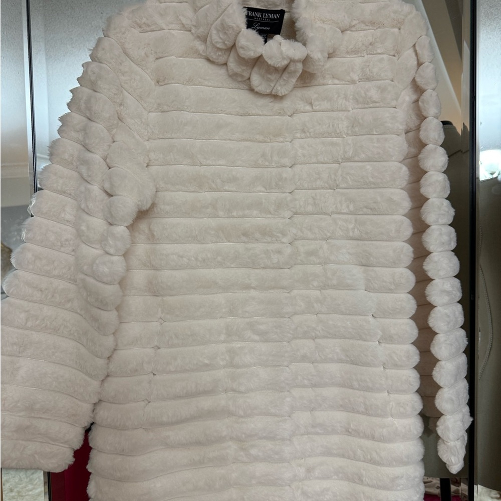 White Faux Fur Coat